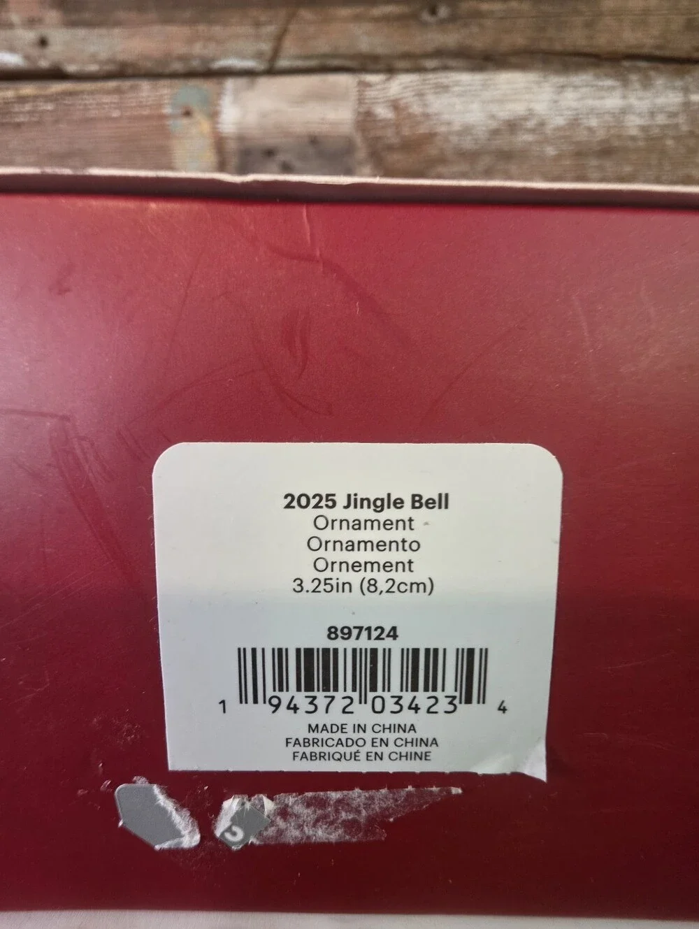 Lenox 2025 Silver Bell Christmas Ornament Red Ribbon Boxed Keepsake, NWT